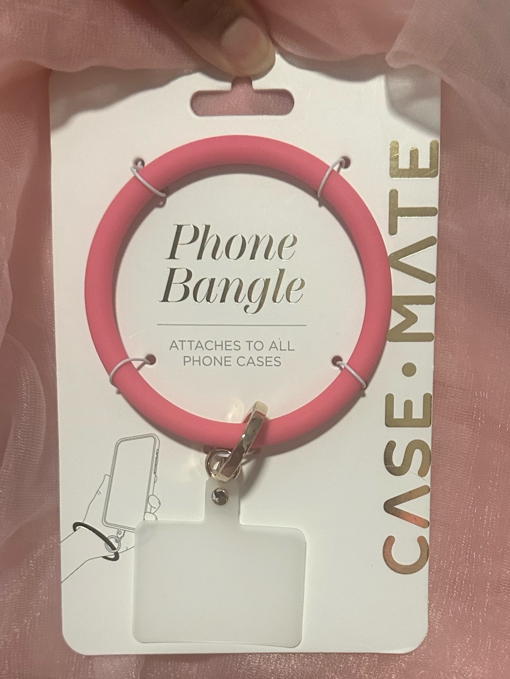 Case-mate Pink Phone Bangle Ring Phone Grip & Strap